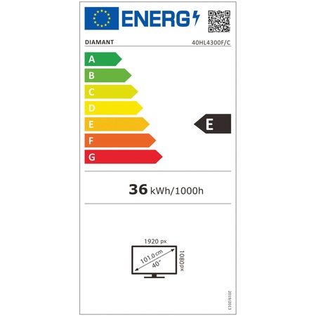 Televizor LED Diamant 40HL4300F/C, 101 cm, Full HD, Clasa E