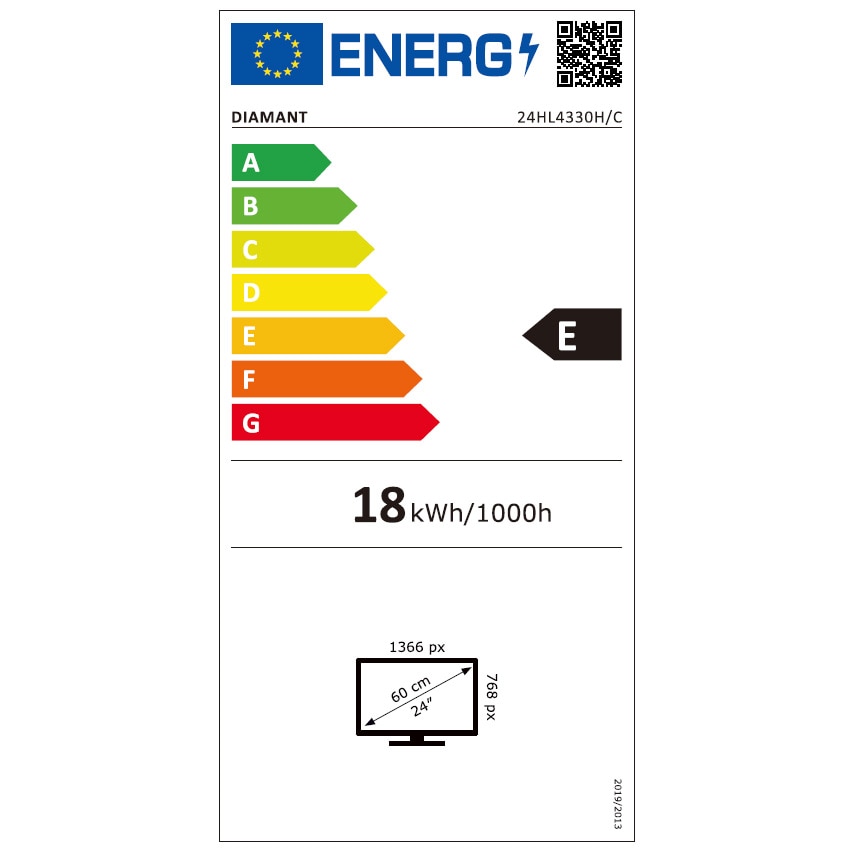 Televizor LED Diamant by Horizon 24HL4330H/C, 60 cm, Smart, HD, Clasa E
