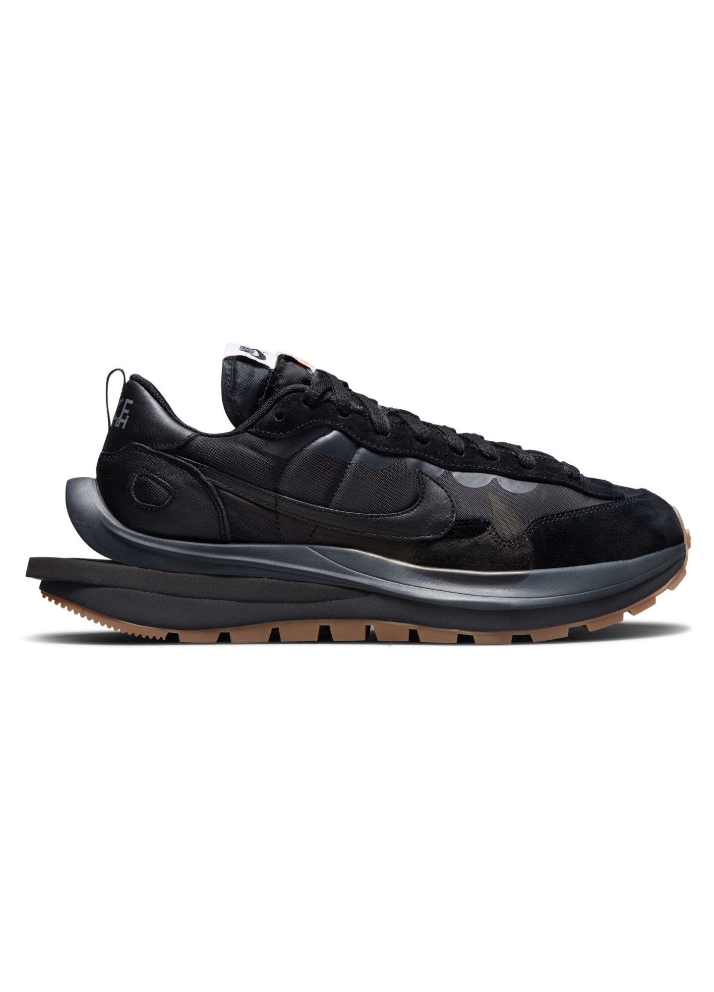 Pantofi sport Nike x Sacai Vaporwaffle Black Gum, Negru, marime 44