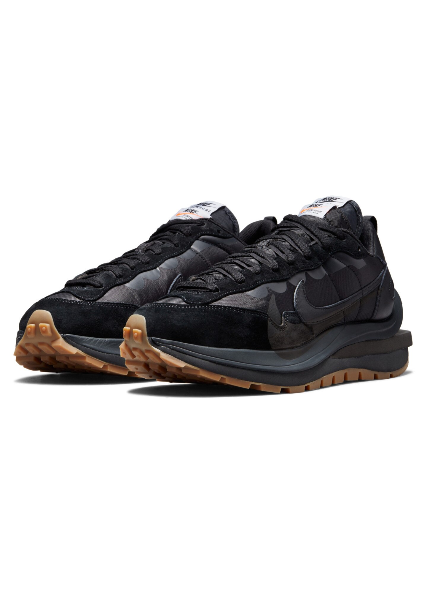 Pantofi sport Nike x Sacai Vaporwaffle Black Gum, Negru, marime 44