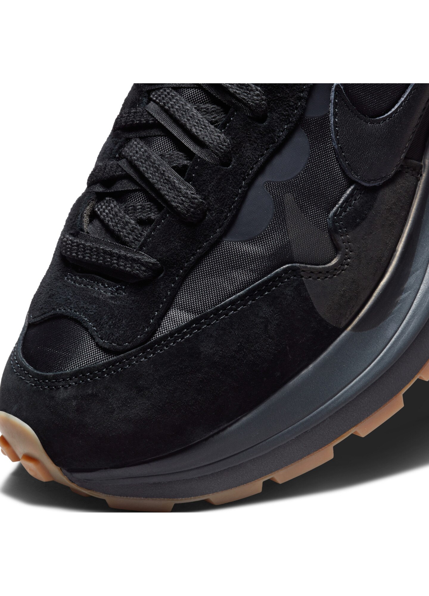 Pantofi sport Nike x Sacai Vaporwaffle Black Gum, Negru, marime 44
