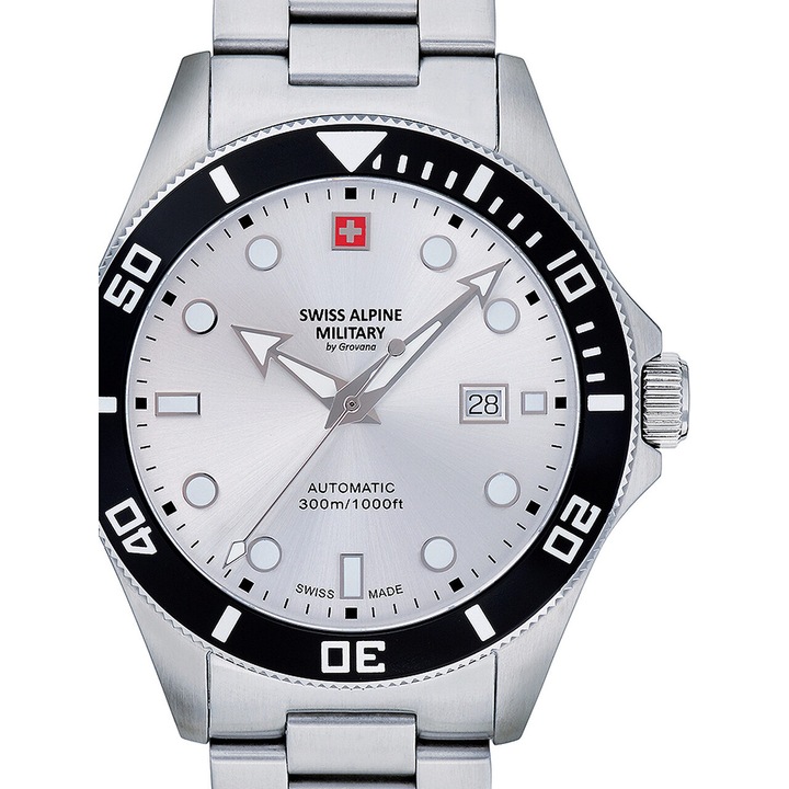 Мъжки часовник Swiss Military 7095.2132, Автоматичен, 44мм, 30ATM