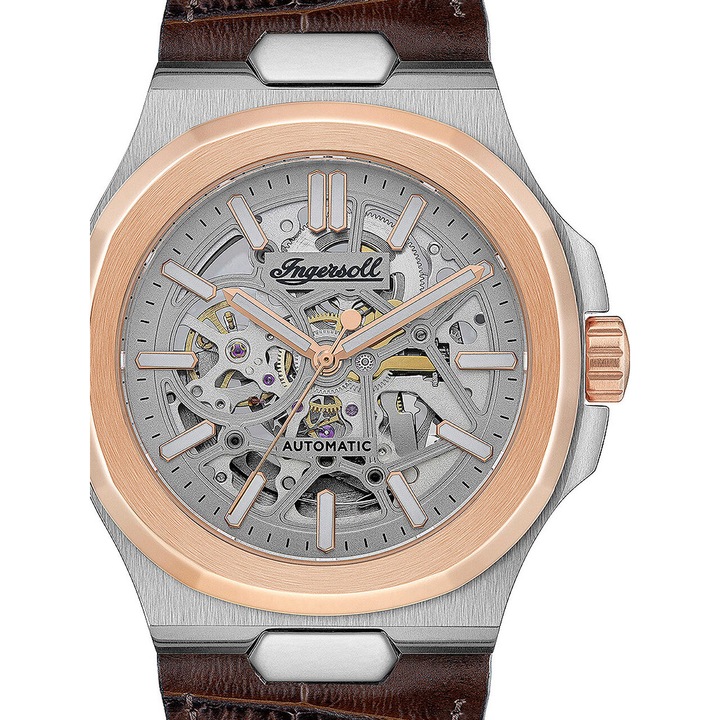Мъжки часовник Ingersoll I12503, Автоматичен, 44мм, 5ATM