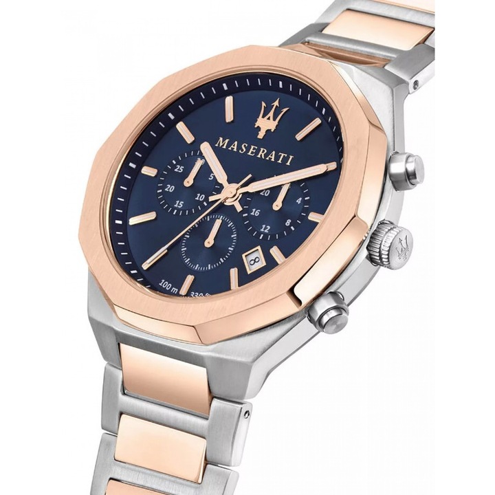 Ceas barbatesc Maserati R8873642002 Quartz Argintiu, Rose gold