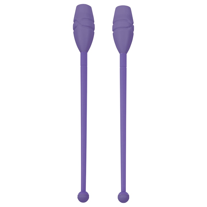 Set 2 maciuci de gimnastica ritmica pentru copii, Amila, Plastic, 36 cm, Mov