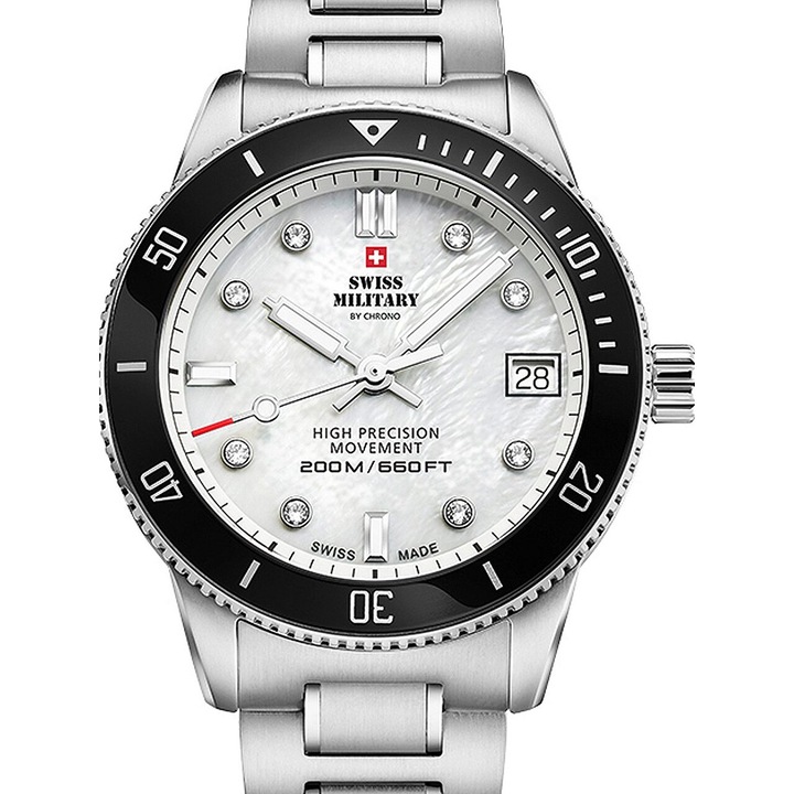 Дамски часовник Swiss Military SM34089.03, Кварцов, 37мм, 20ATM