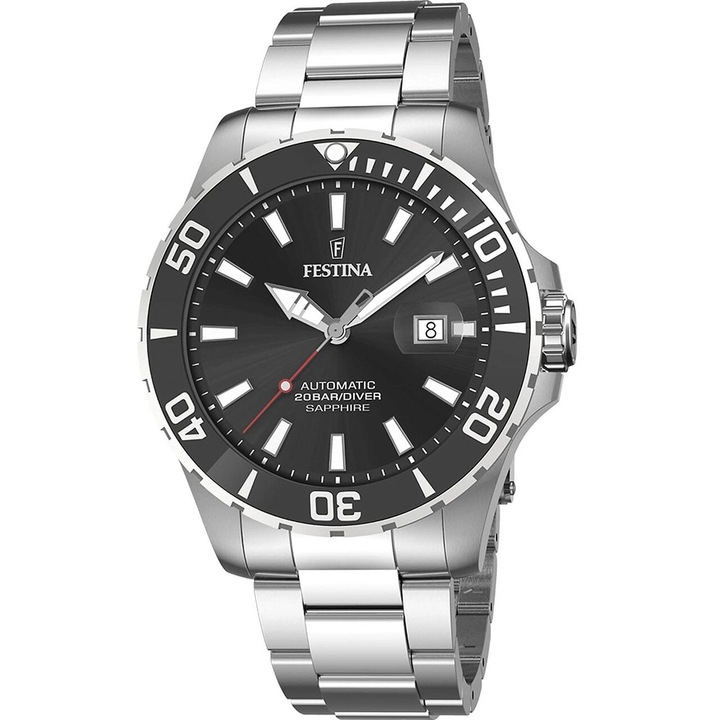 Мъжки часовник Festina F20531/4, Автоматичен, 44мм, 20ATM