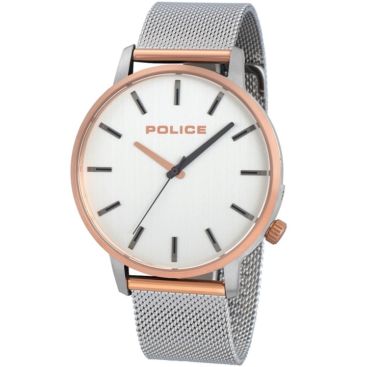 Мъжки часовник Police PL15923JSTR.04MM, Кварцов, 42мм, 3ATM
