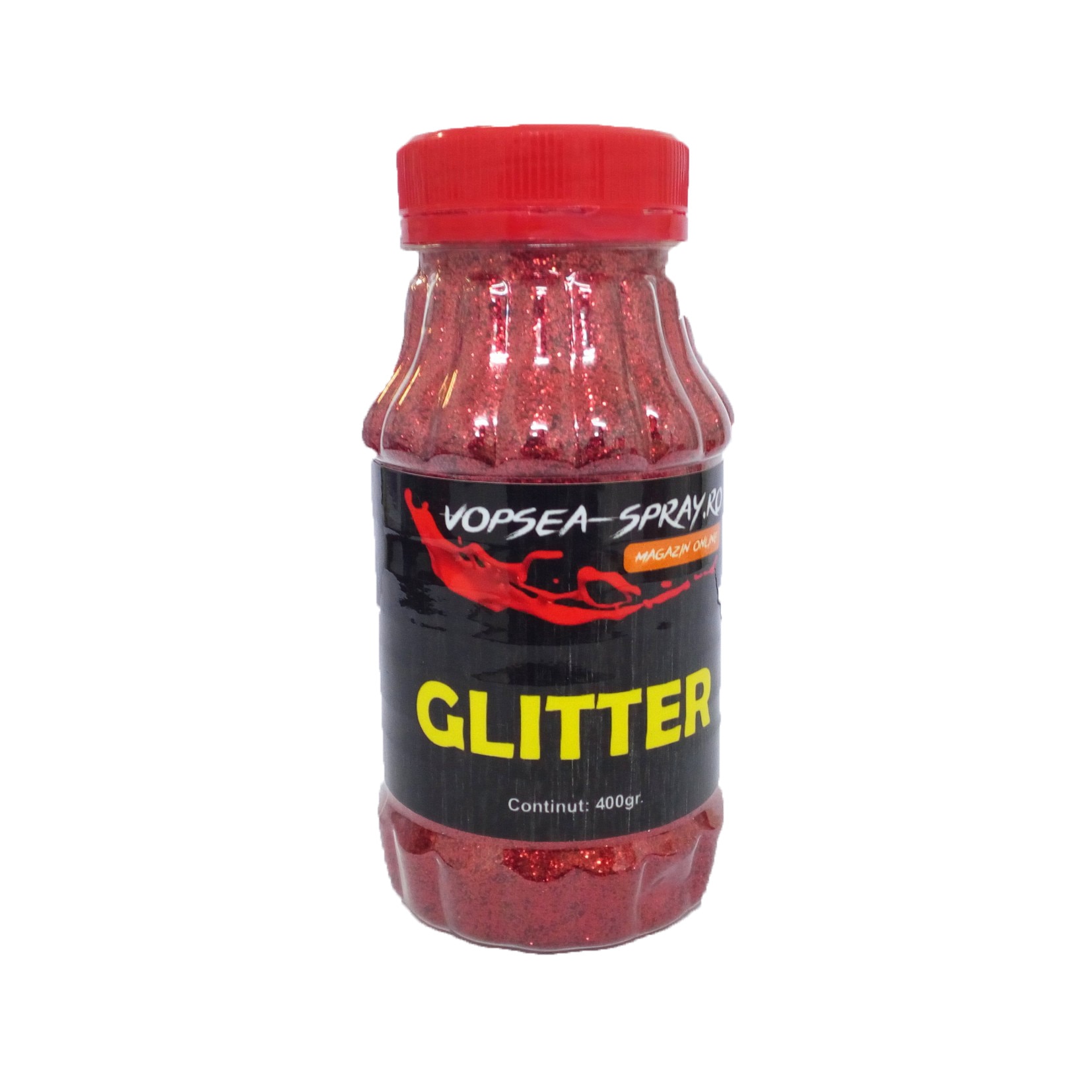 Sclipici Decorativ Rosu 400gr.