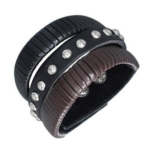 Bratara piele neagra Negru - BeSpecial