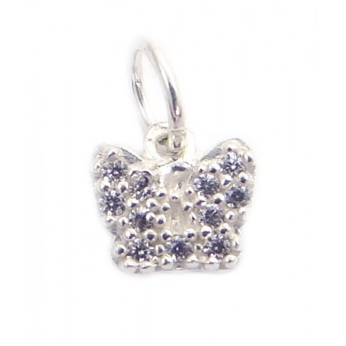 Pandantiv Fluture cu pietre, Argint 925, 1,2 cm x 0,7 cm
