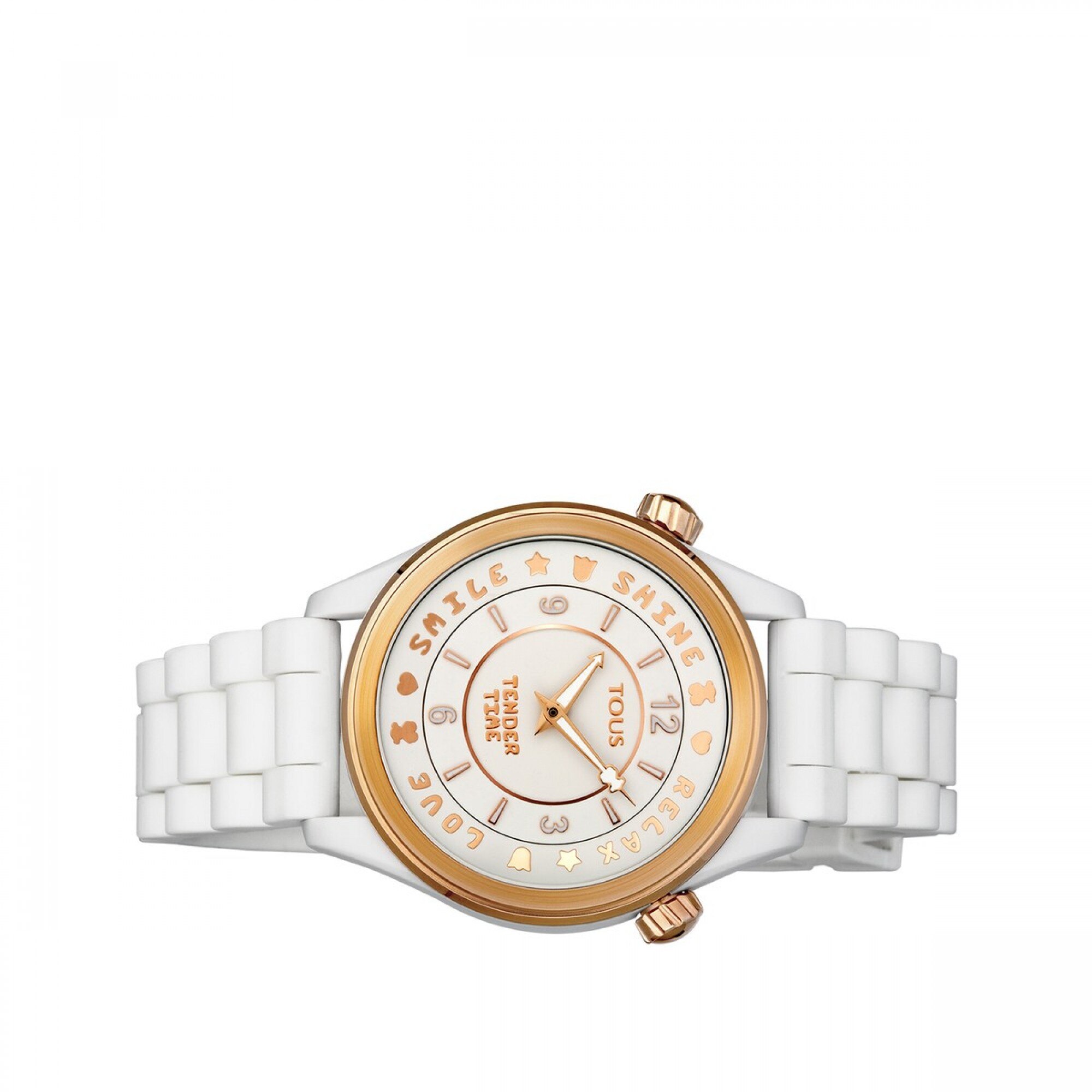 TOUS - Reloj Analógico Con Brazalete De Acero Y Bisel Interior De Aluminio Menta Mini T Bear