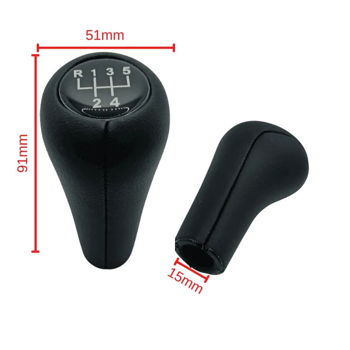 Sebességváltó anya bőrrel 5 sebességes BMW Series 1 E81 3 E46 E90 5 E60 6 E63 X1 E84 X3 E83 X5 E53