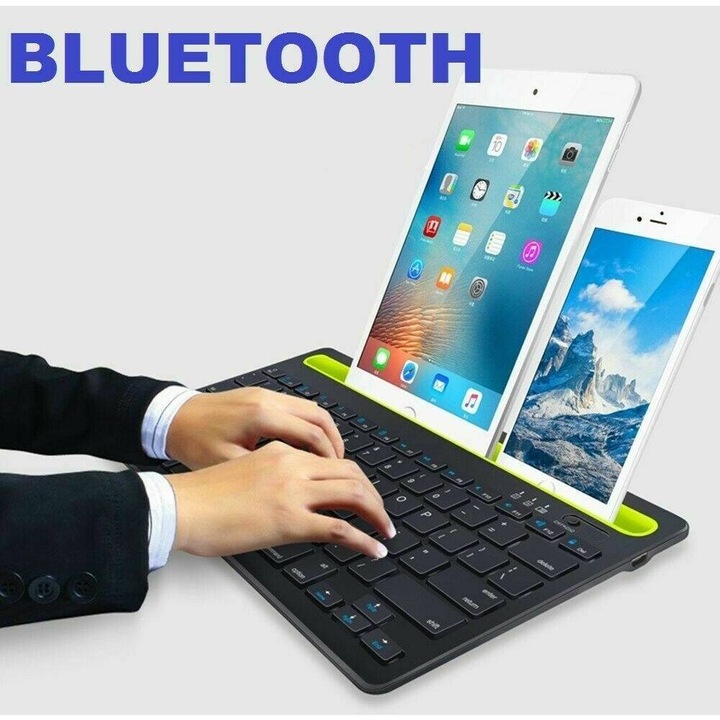 Tastatura Wireless pentru Telefon sau Tableta, Negru
