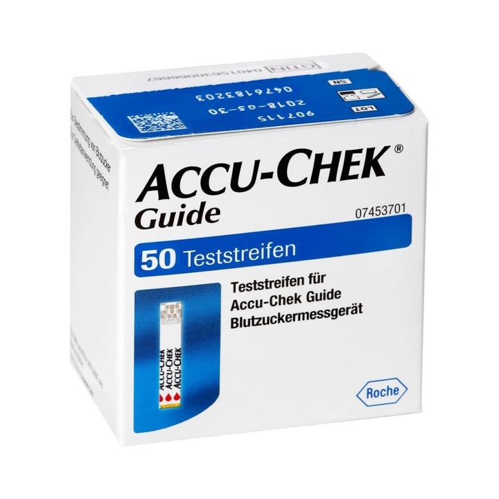 Set 50 Teste de glicemie Accu-Chek Guide