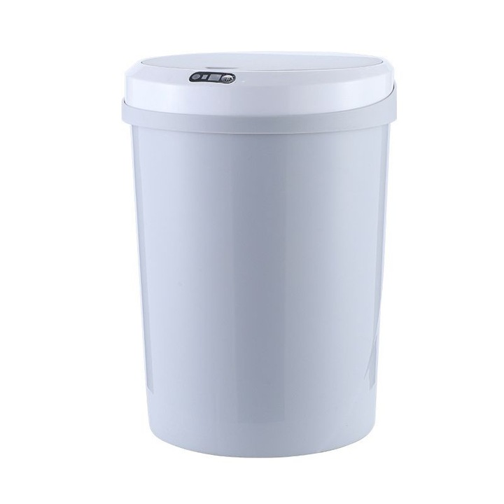 Автоматичен кош за отпадъци Inna, Пластмасов, 12L, Сив