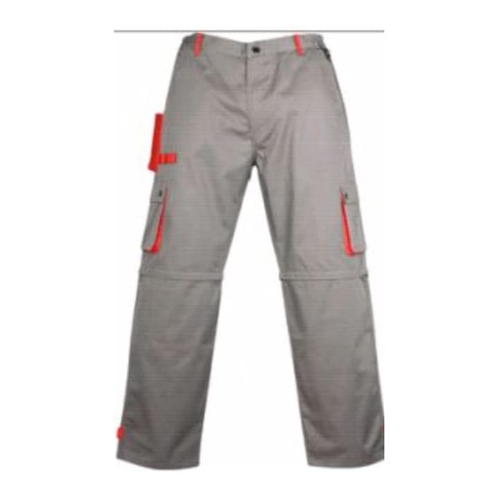 Работен панталон COVERGUARD Clasg, сив/червен, Рaзмер M