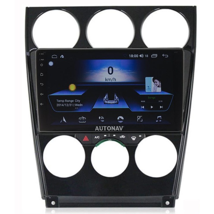 Navigatie AUTONAV Android GPS Dedicata Mazda 6 2002-2008 Tip 2, Model Classic, Memorie 64GB Stocare, 4GB RAM, Display 9" Full-Touch, WiFi, 2 x USB, Bluetooth, 4G, Octa-Core 8 * 1.8GHz, 4 * 50W Audio