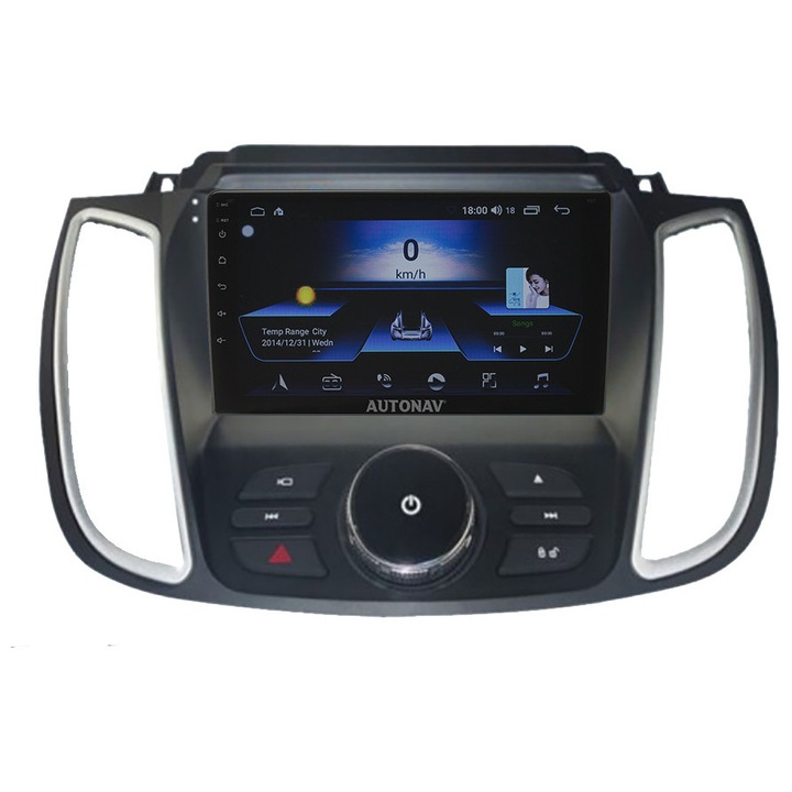 Navigatie AUTONAV Android GPS Dedicata Ford Kuga 2 Dupa 2012, Model Classic, Memorie 64GB Stocare, 4GB RAM, Display 9" Full-Touch, WiFi, 2 x USB, Bluetooth, 4G, Octa-Core 8 * 1.8GHz, 4 * 50W Audio