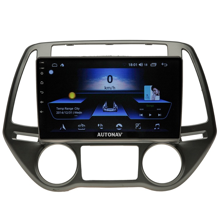 Navigatie AUTONAV Android GPS Dedicata Hyundai i20 2008-2014, Model Classic, Memorie 64GB Stocare, 2GB RAM, Display 9" Full-Touch, WiFi, 2 x USB, Bluetooth, Quad-Core 4 * 1.8GHz, 4 * 50W Audio
