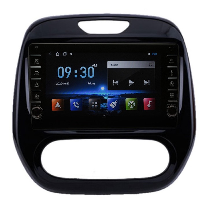 Navigatie AUTONAV Android GPS Dedicata Renault Kaptur 2016-2019 AC Manual, Model PRO Memorie 64GB Stocare, 4GB DDR3 RAM, Display 8" Full-Touch, WiFi, 2 x USB, Bluetooth, 4G, Octa-Core 8 * 2.0GHz, 4 * 50W Audio