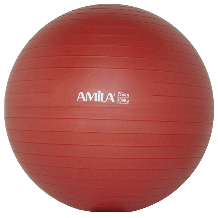 Minge fitness Amila, PVC, 75cm,, 1.7kg, Rosu