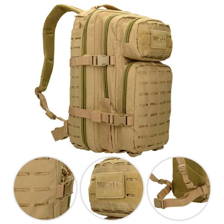 transfer metal Coincidence Rucsac tactic Mil-Tec Laser Cut 20L Coyote - eMAG.ro