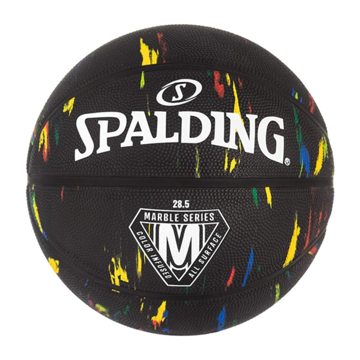Minge de baschet pentru exterior, Spalding, Marble Series, Cauciuc, Marime 7, Multicolor