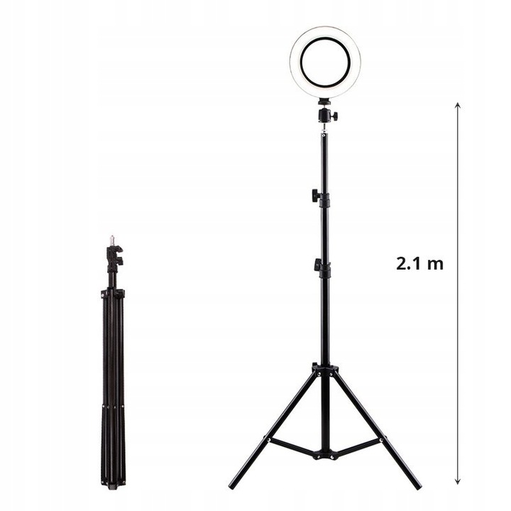 LED статив, Inne, 2.1m, бял