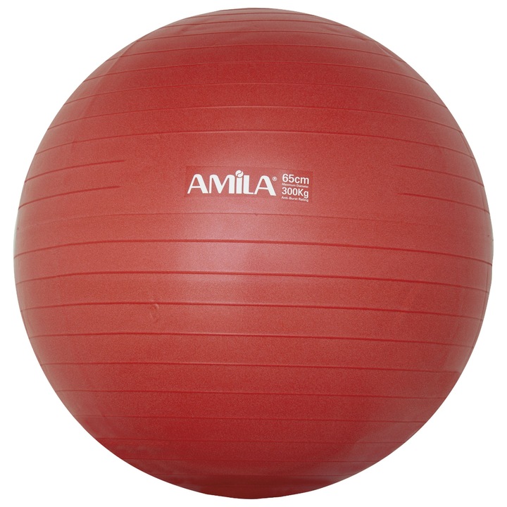 Minge fitness Amila, PVC, 65cm, 1.35kg, Rosu