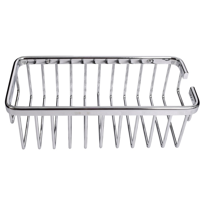 Etajera pentru baie, Tesa Aluxx, Inox, 25 x 9.2 x 12.5 cm