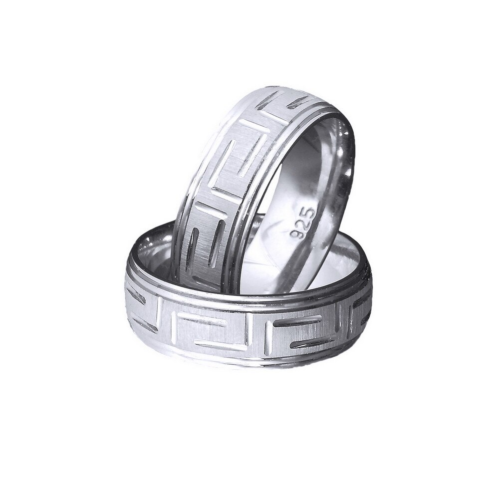 Inel argint rodiat model verigheta toate marimile, Diametru 16.9 mm, BeSpecial, INK0025