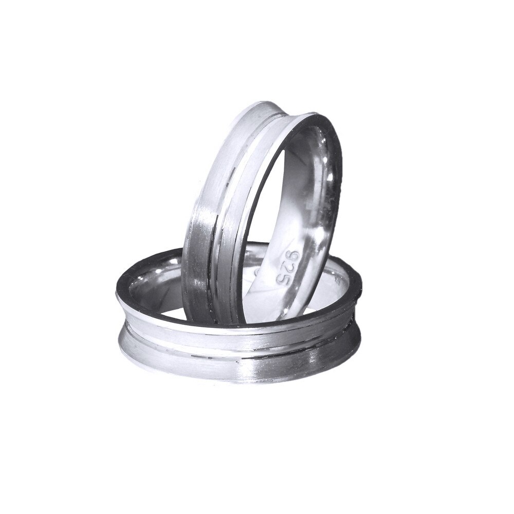 Inel argint rodiat model verigheta toate marimile, Diametru 20.6 mm, BeSpecial, INK0026