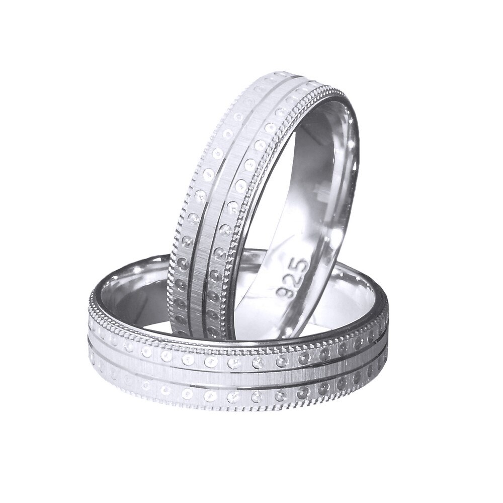 Inel argint rodiat model verigheta toate marimile, Diametru 20.6 mm, BeSpecial, INK0030