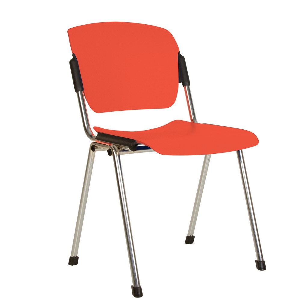 Scaun vizitator ERA Chrome Plast, Portocaliu