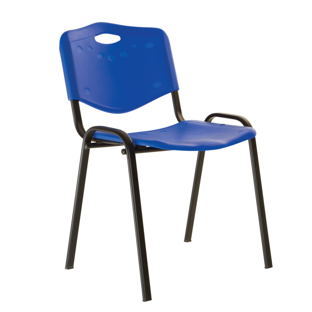 Scaun vizitator ISO BLACK Plast, Albastru