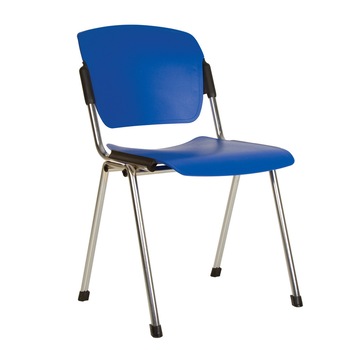 Scaun vizitator ERA Chrome Plast, Albastru Scaun vizitator ERA Chrome Plast, Albastru