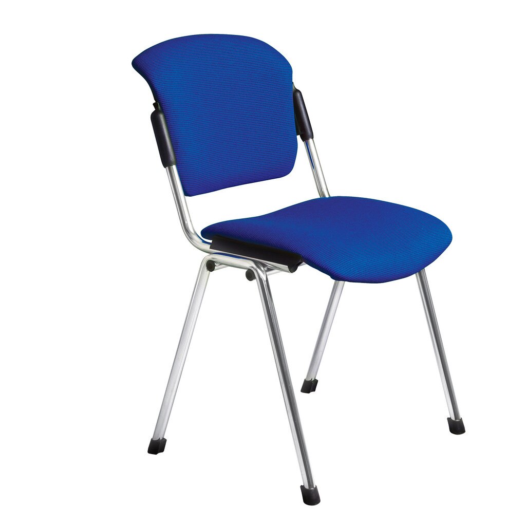 Scaun vizitator ERA Chrome, Safir-negru stofa cagliari