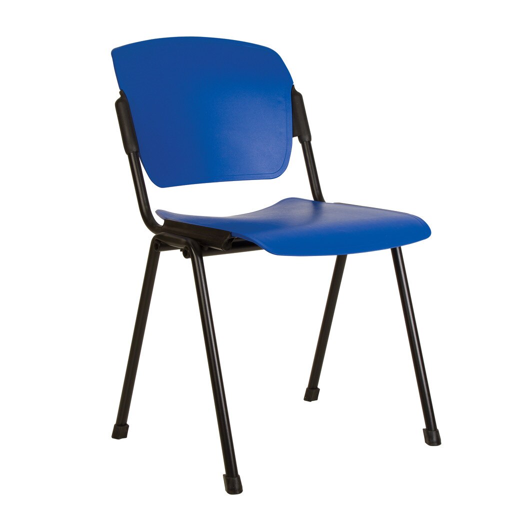 Scaun vizitator ERA Black Plast, Albastru