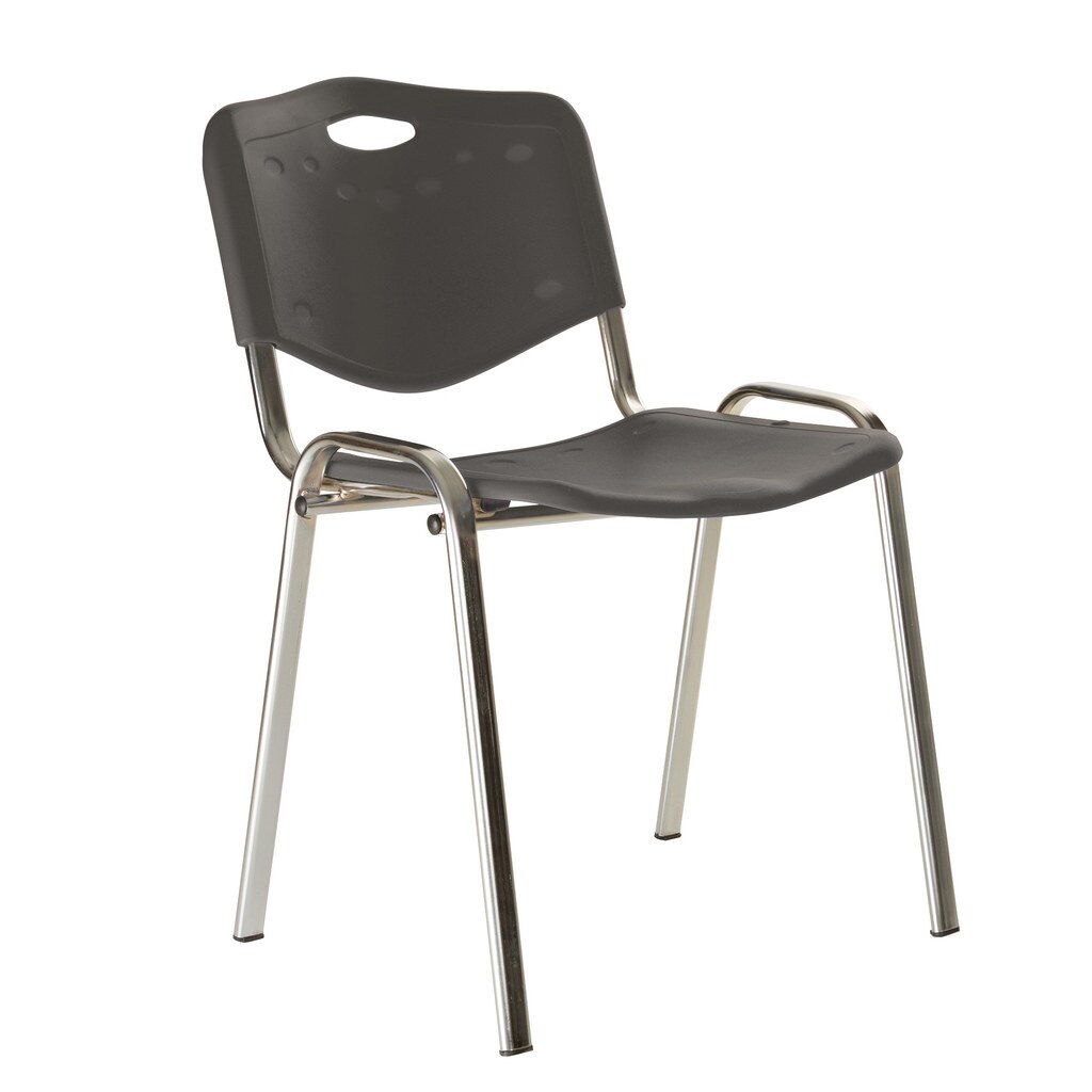 Scaun vizitator ISO CHROME Plast, Gri