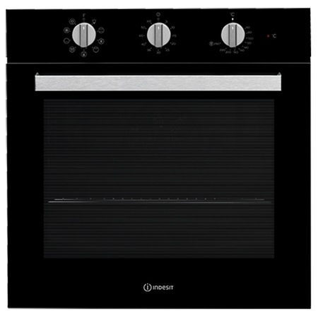 Cuptor incorporabil Indesit IFW 6834 BL, Multifunctional, 8 fuctii, 71 l, Clasa A, Negru