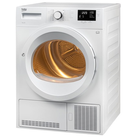 Uscator de rufe Beko DU9133GA0, Condensare, 9 kg, 16 programe, OptiSense, Clasa B, Alb