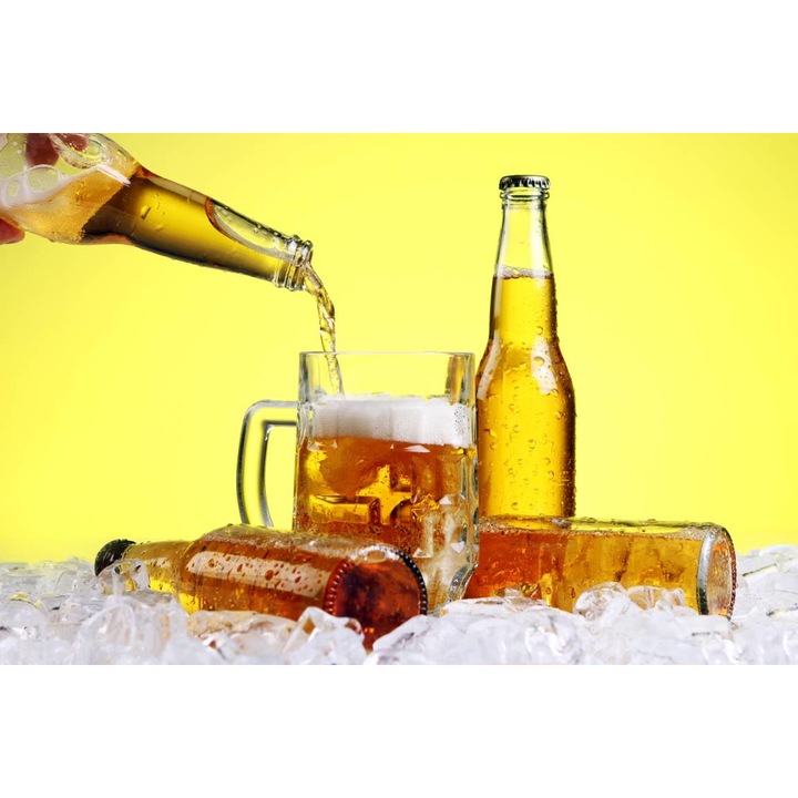 Öntapadó PVC tapéta - Egy korsóban folyó sör, 100 x 150 cm