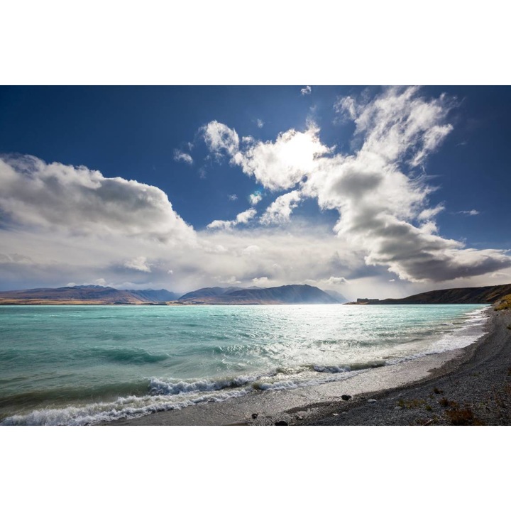 Öntapadó PVC tapéta - Sea and Mountains Sunset, 100 x 150 cm