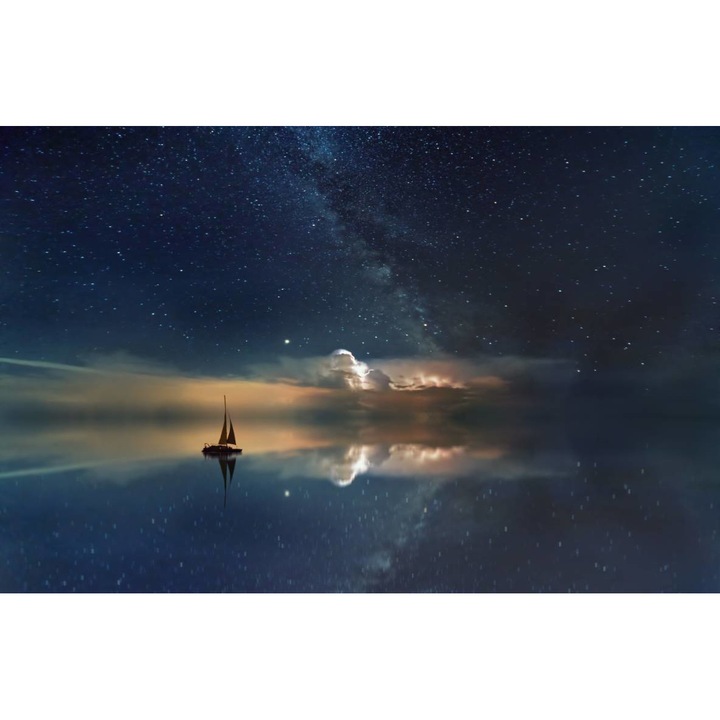 PVC öntapadó tapéta - Vitorlákkal a vízen Absztrakt 3d, 180 x 240 cm