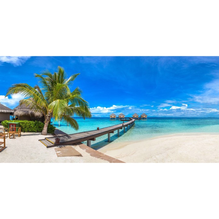 PVC öntapadó tapéta - Seashore In Tropical Island, 100 x 150 cm