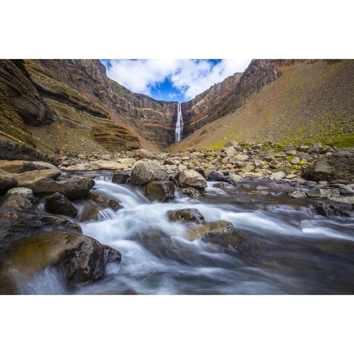 Öntapadó PVC tapéta - Long Exposure River and Waterfall, 100 x 150 cm