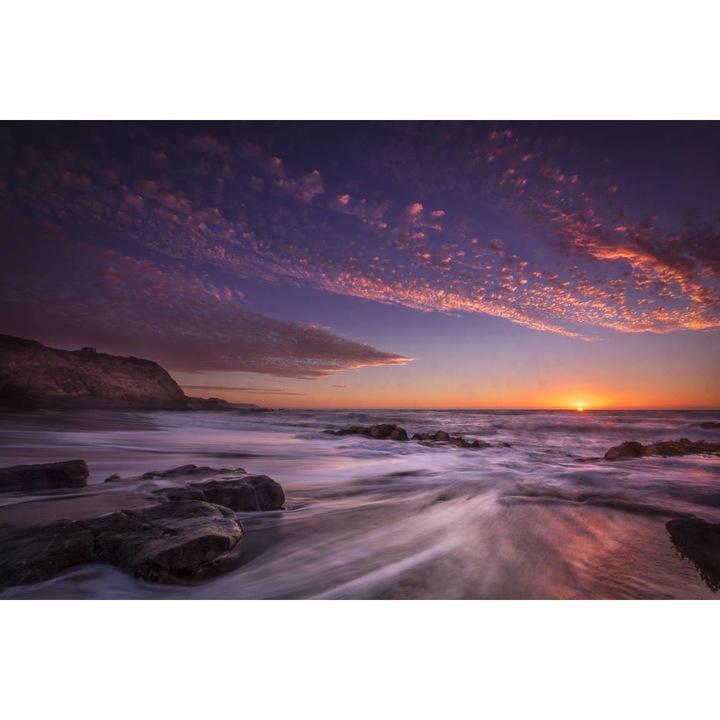 Öntapadó PVC tapéta - Hosszú expozíció naplementekor, 100 x 150 cm