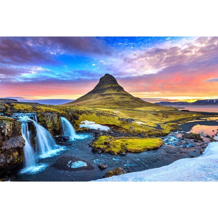 PVC öntapadó tapéta - Kirkjufell Island At Sunrise, 100 x 150 cm