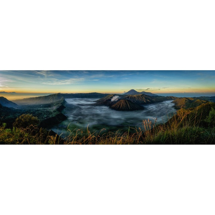 PVC öntapadó tapéta - Volcanic Mountains at Sunrise, 100 x 150 cm